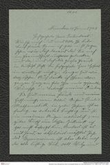 Nachlass Franz Steindachner, Brief von Elisabeth Bahlen an Franz Steindachner (11.01.1908), Inv.Nr. 19.01, Seite 1